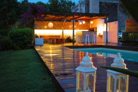 Outdoor pool, open 10 AM to 10 PM, sun loungers