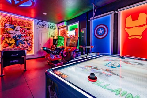  Our climate controlled game room will keep everyone happy for hours