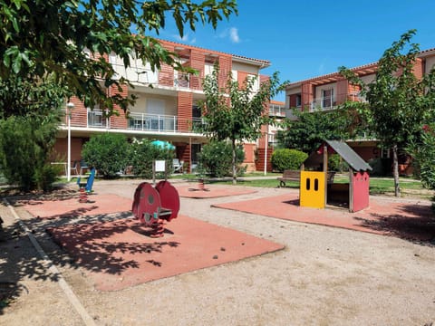 Fun for the whole family with a well equipped playground. 