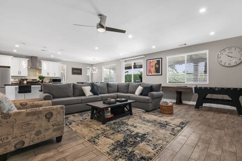 Open Living room/dining room/kitchen