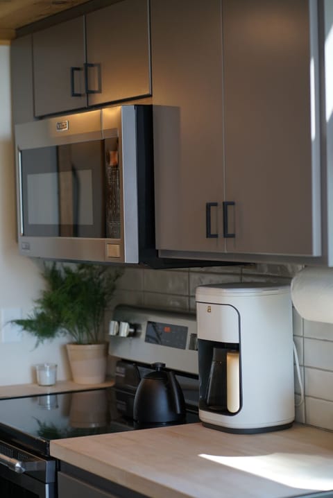 Kitchen views with coffee pot