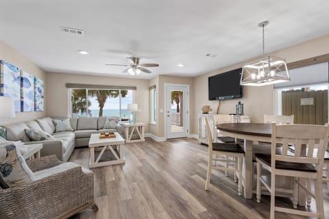 Living room with gulf views