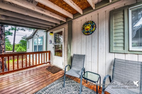 Front door with sitting area