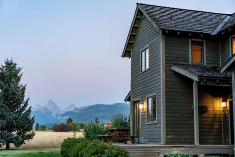 Take in beautiful, unobstructed views of the Tetons from the comfort of this well-appointed family home.