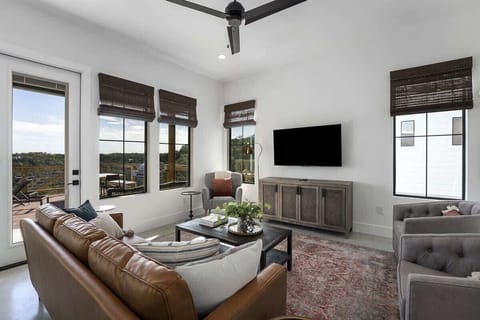 Relax with stunning Hill Country views.