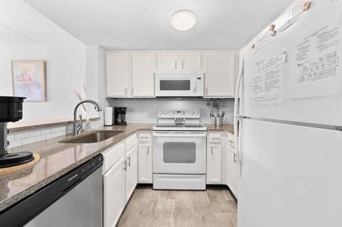 Well-equipped kitchen.