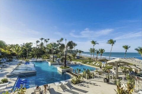 Aerial View of the Bahia Beach Guest Pool