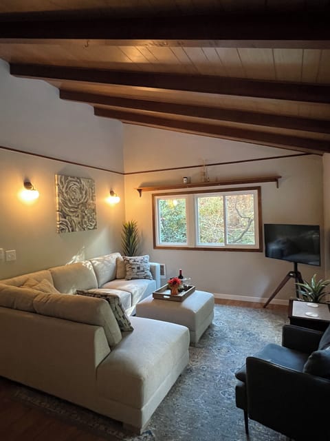 PNW landscape views from the living room.