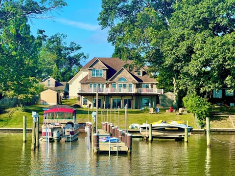View of the home from the Bush River 