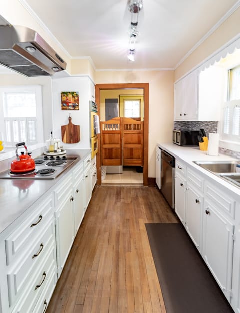 Kitchen into laundry room