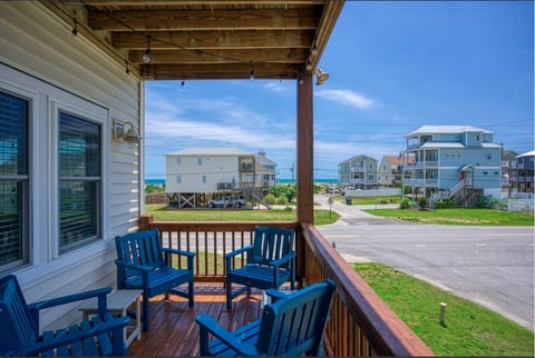Enjoy ocean view and breeze from decks with comfortable seating