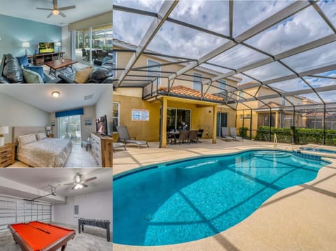 Vacation rental near Disney managed by Orlando Rent a Villa with screened in private pool and spa