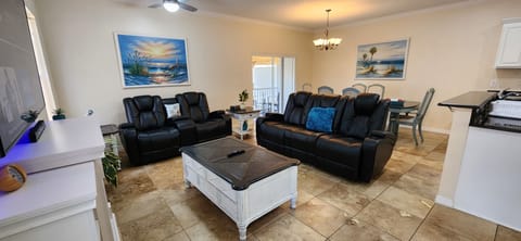 Comfy recliners in the living room & Smart TV