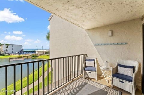 Private ocean view patio off the master bedroom on the 3rd floor!