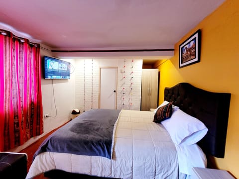 Family Apartment | 1 bedroom, premium bedding, down comforters, laptop workspace