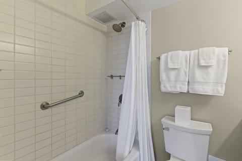 Tub and Shower, Bath Accessories, change of towels and linens.
