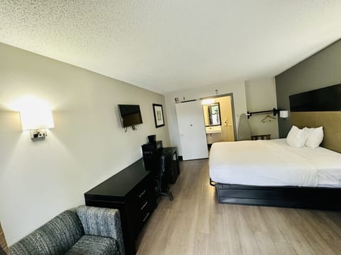 Standard Room, 1 King Bed, Non Smoking | Desk, iron/ironing board, free WiFi, bed sheets