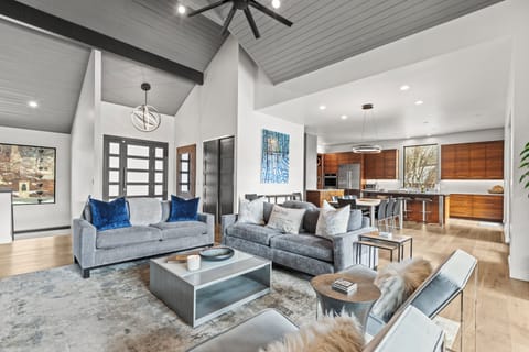 Seamless Flow from Kitchen to Dining Space to Great Room