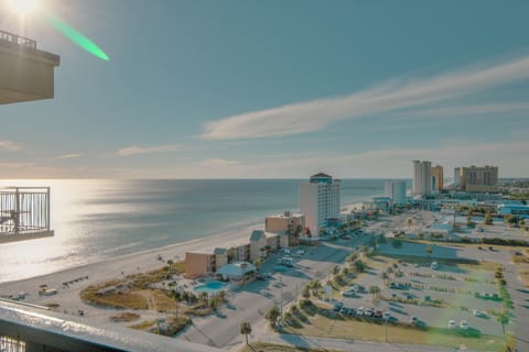 Beautiful view of gulf and overflow parking lot (perfect if you bring your boat or trailer your bikes).