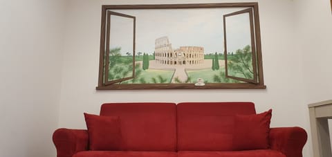 City Apartment | Living area | 32-inch flat-screen TV with cable channels, TV