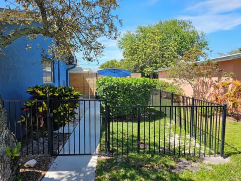Nice size fenced in patio, very private.