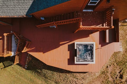 Sky view of the back porch