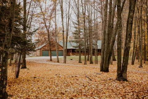 A long drive winding driveway to the ranch