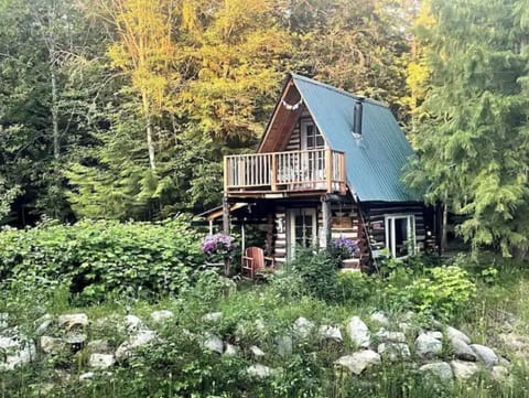 Cabin sits along the driveway, but very private. Very little traffic here.