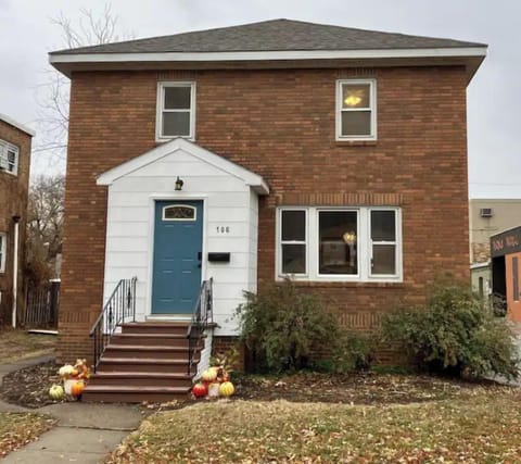 Street view. Parking is on the left side of building-can fit 2 average cars.