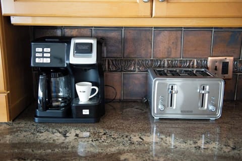 We have a combo traditional coffee maker as well as a K-cup.  