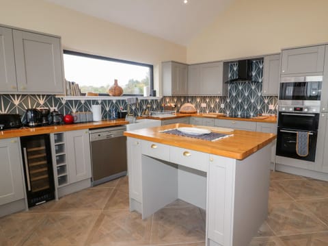 Fridge, dishwasher, electric kettle, toaster