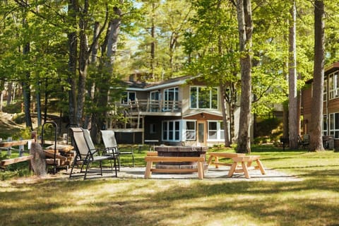 Outdoor Oasis: Gather around the fire pit and soak up nature’s beauty in Traverse City!