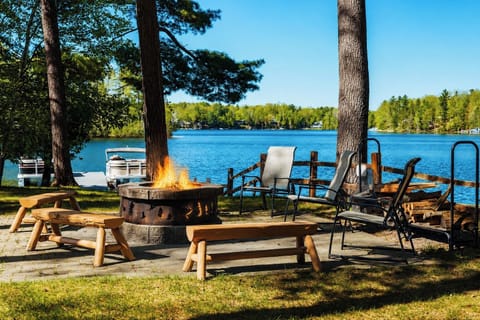 Bring along some firewood to roast some marshmallows and make some new friends around the shared firepit area.