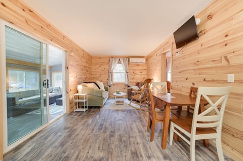 Oscoda Vacation Rental | 2BR | 1BA | 600 Sq Ft | Steps Required