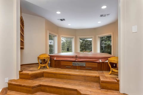 The hot tub is the perfect way to relax after a long day.