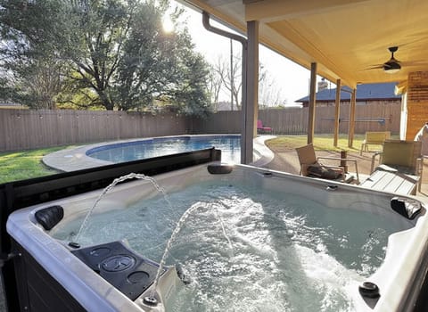 Private Hot Tub for year round use, in a big fenced yard.