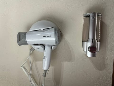 Shower, rainfall showerhead, bidet, towels