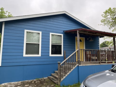 Front unit. Parking is in front for easy access to your guesthouse.