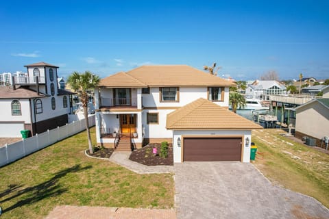 Aerial view of front of home.