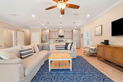 Relax with the whole family in our large living room