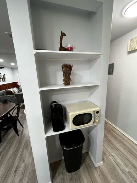 Microwave and K-Pods Coffee maker