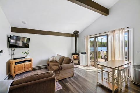 Open space concept with cozy living room.