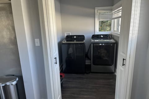 Fully stocked laundry room