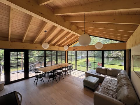 Timber room off the kitchen 