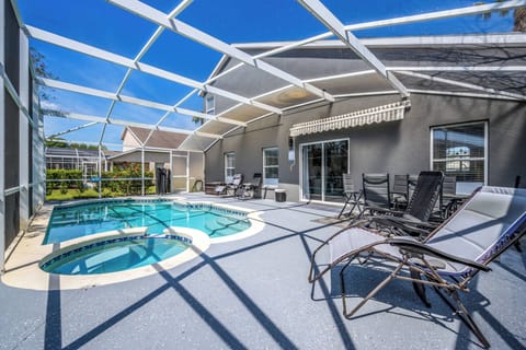 Private screened in pool