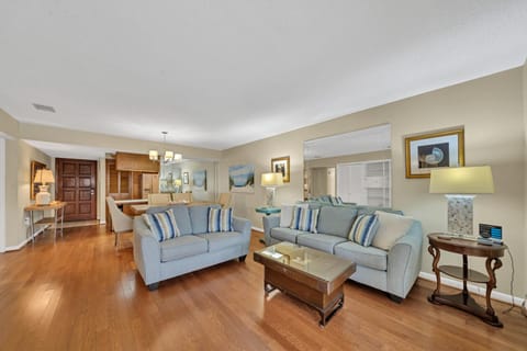 Comfortable Living Space With Wood Floors