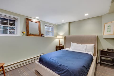 First of two cozy queen beds