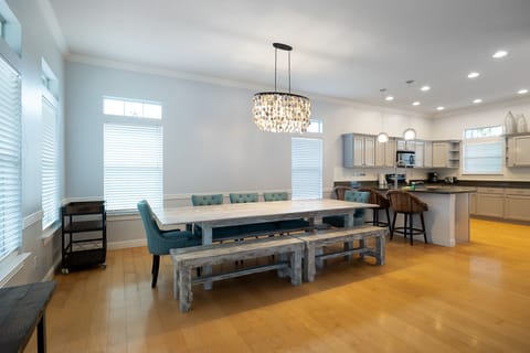 Open Concept Dining Table with the Kitchen!