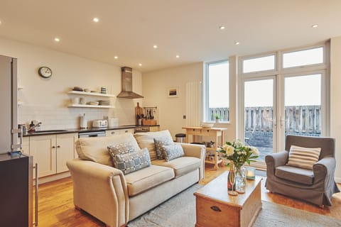 The living room at Ty Gwawr, Gower