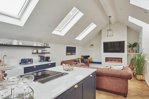 The living space at Ty Alice, Gower